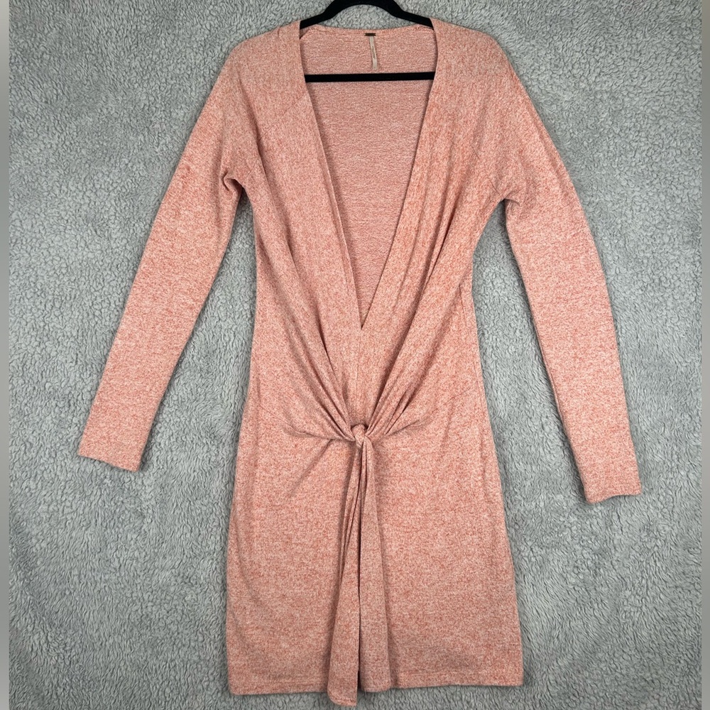 Beautiful!! Free People Long Sleeve Deep V-Neck Knit Dress Women’s, Size L